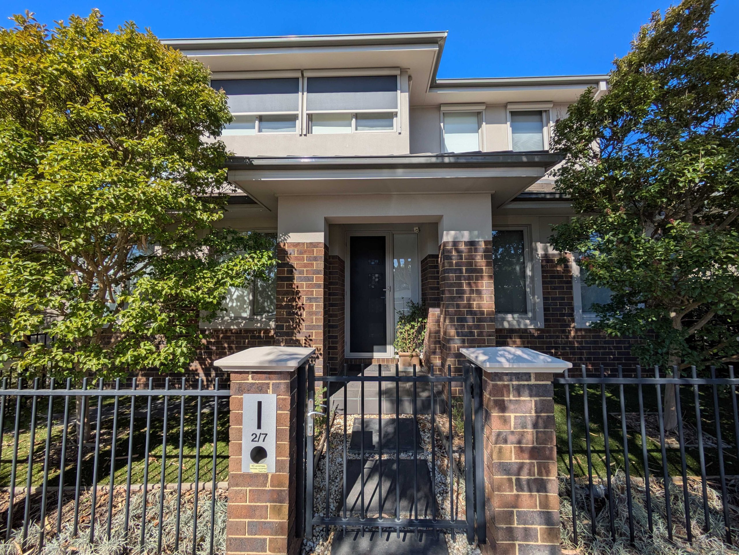 Exterior painting Burwood – house facade and fence repainted by Newline Painting