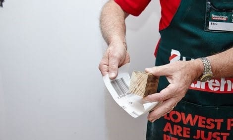 Sandpaper and Sanding block from Bunnings Employee
