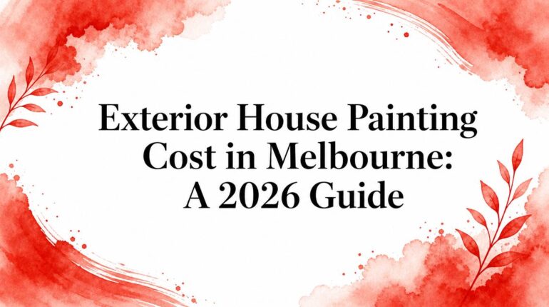 Exterior House Painting Cost in Melbourne: A 2026 Guide