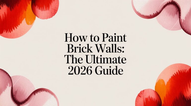 How to Paint Brick Walls: The Ultimate 2026 Guide