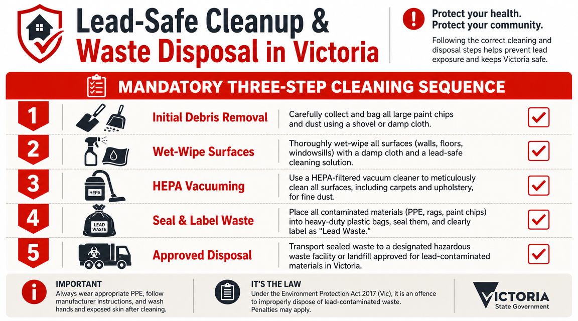 Lead-Safe Cleanup and Waste Disposal in Victoria
