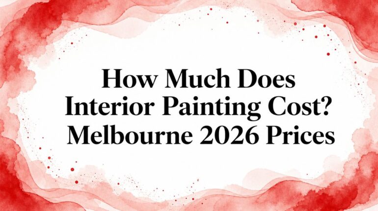 How Much Does Interior Painting Cost? Melbourne 2026 Prices