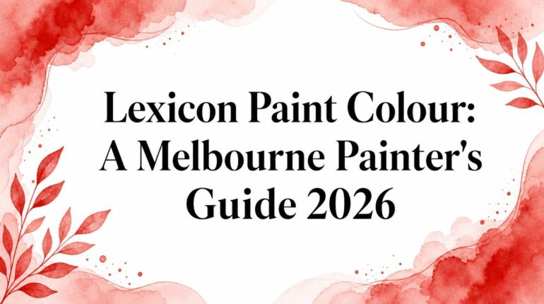Lexicon Paint Colour: A Melbourne Painter’s Guide 2026