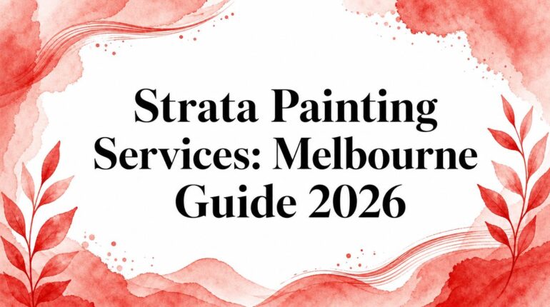 Strata Painting Services: Melbourne Guide 2026